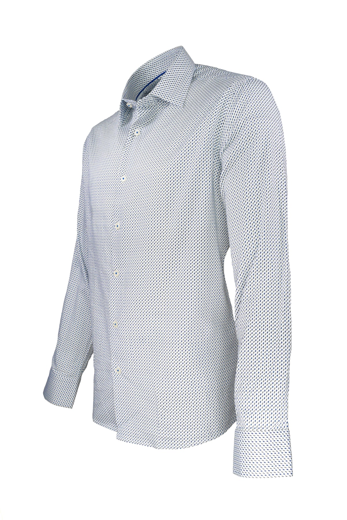 Garnet Micro Stripe Shirt White