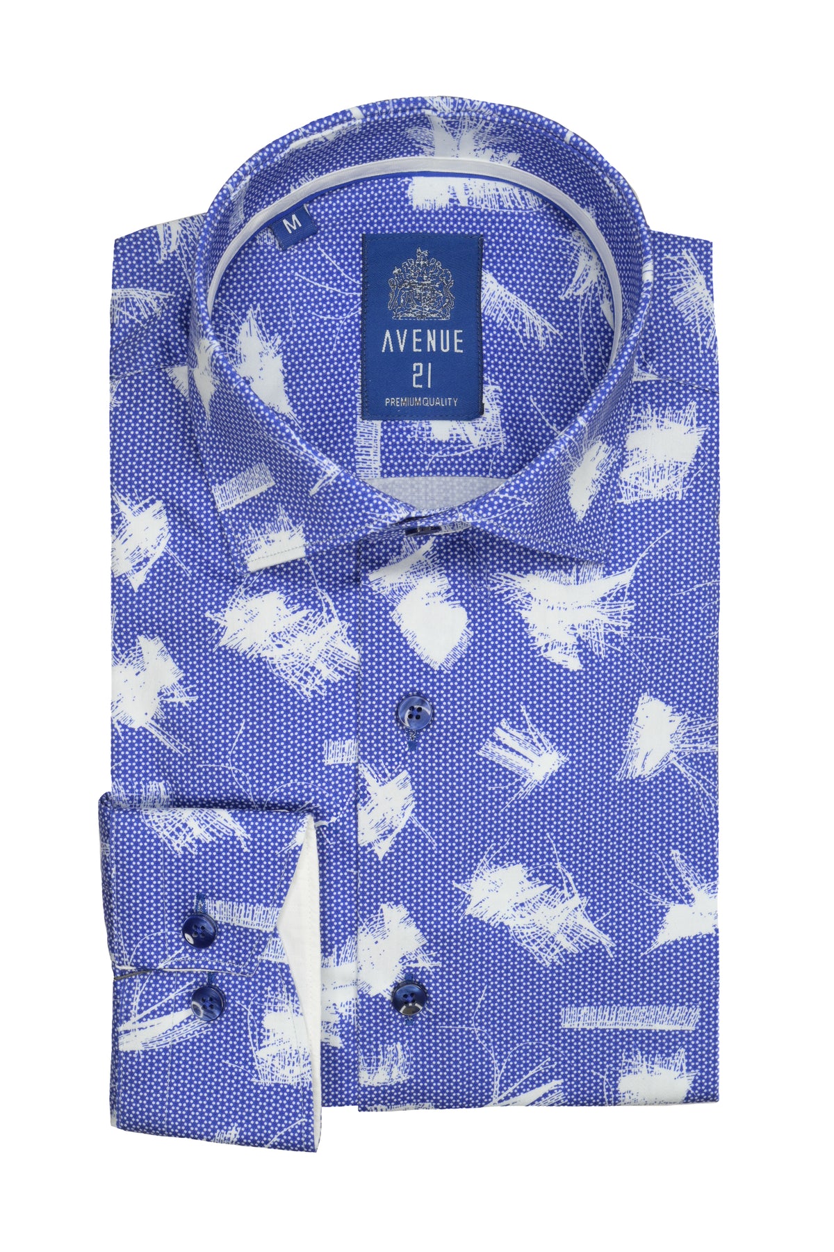 Avenue 21 Abstract Shirt Blue