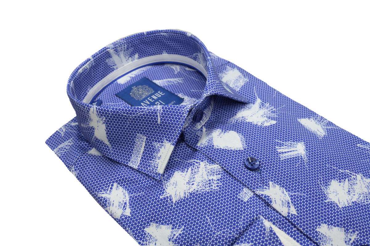 Avenue 21 Abstract Shirt Blue