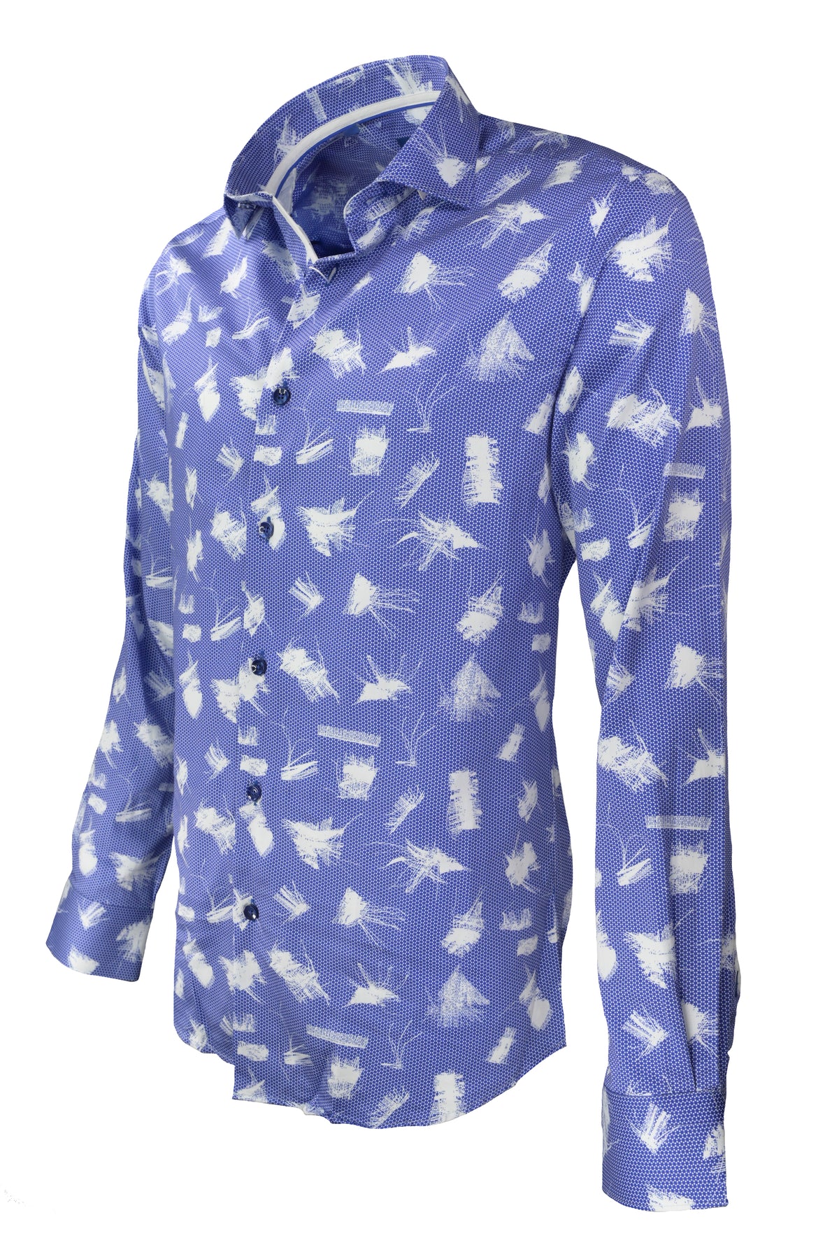 Avenue 21 Abstract Shirt Blue