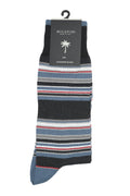 Bugatchi Multitrack Striped Socks