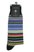 Bugatchi Multitrack Striped Socks