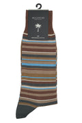 Bugatchi Multitrack Striped Socks