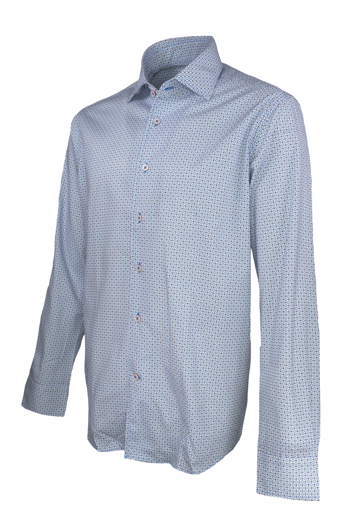 Marcello Open Medallion Shirt White