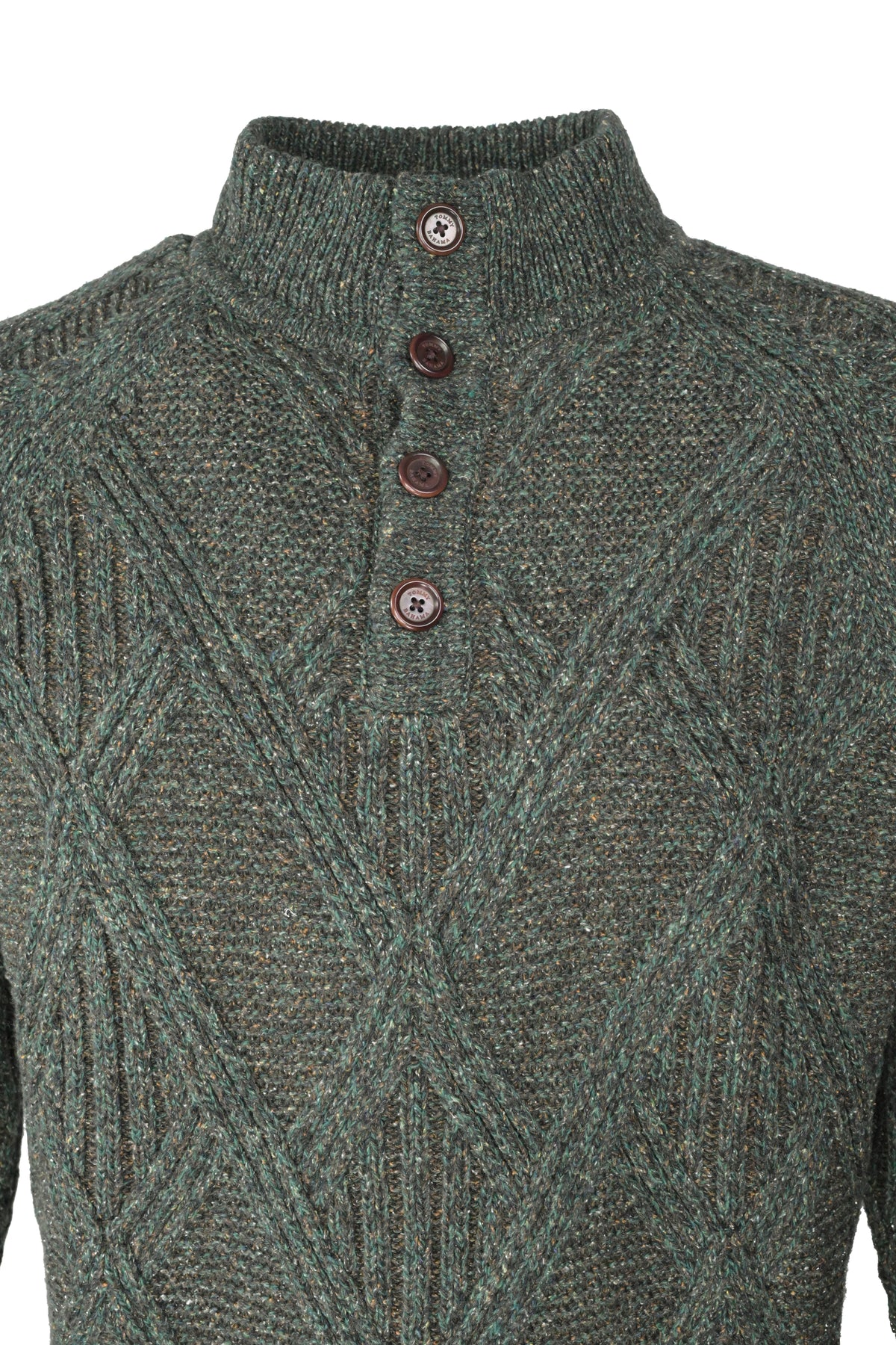 Tommy Bahama Novelty Button Mock Sweater Loden