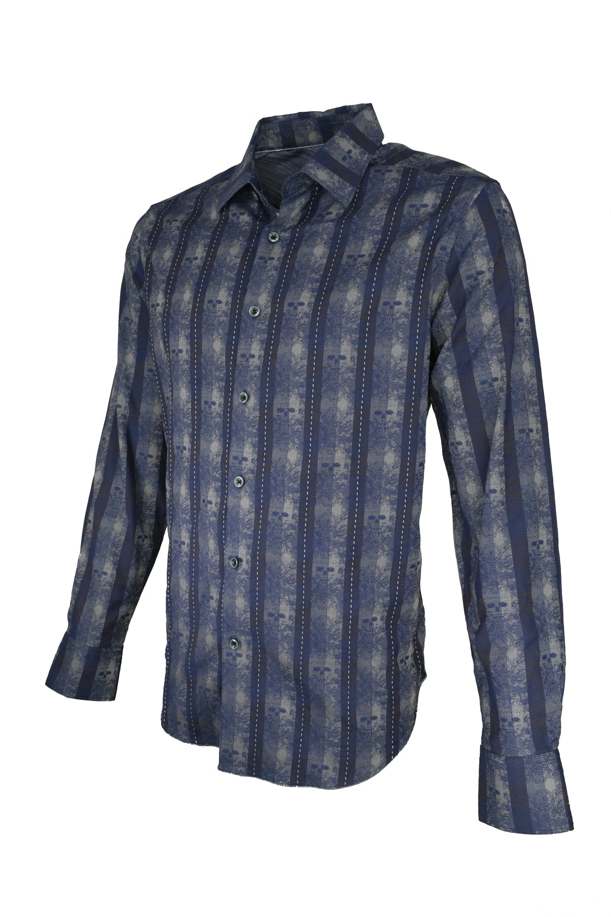 Robert Graham Skull Shirt - Blue