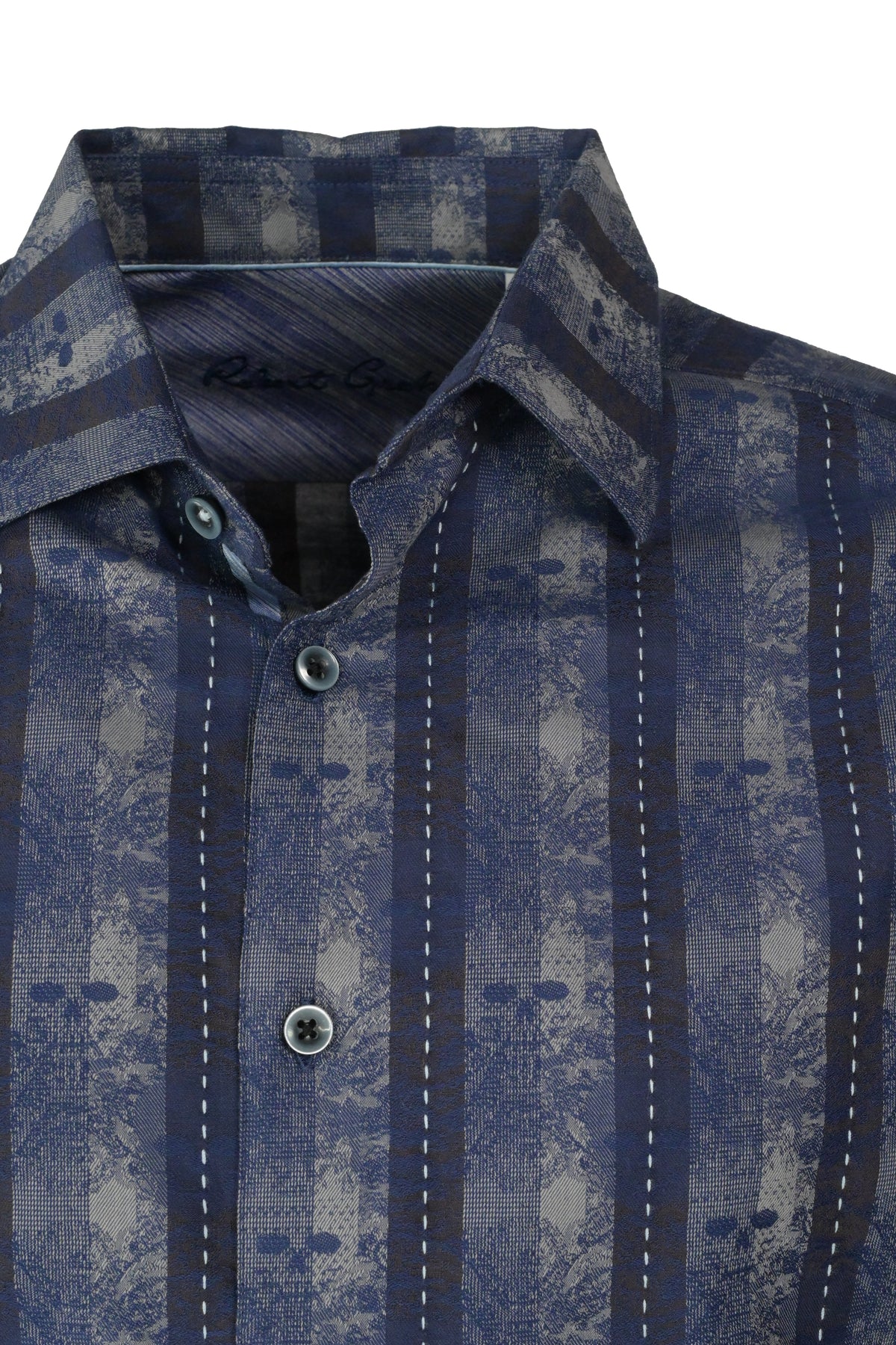 Robert Graham Skull Shirt - Blue