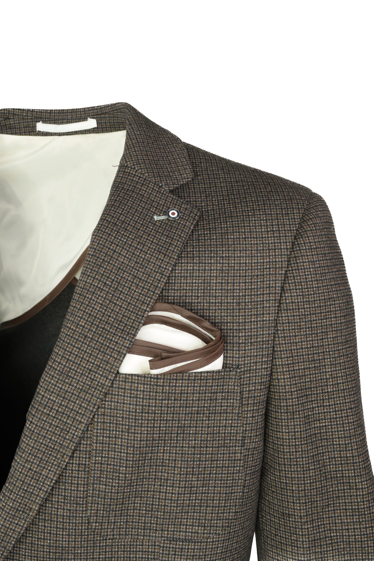 Blue Industry Fall Microcheck Sport Coat Brown