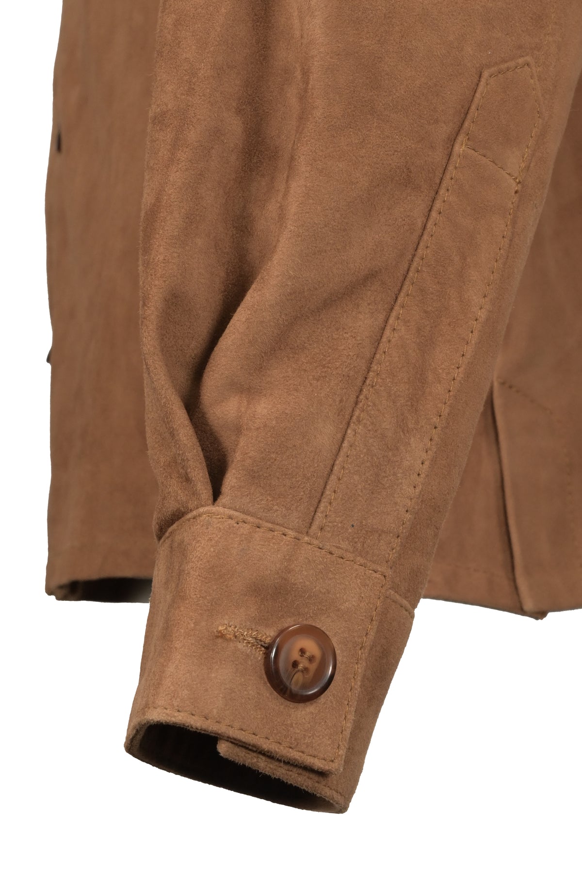 Regency Brock Suede Shirt Jacket Cigar