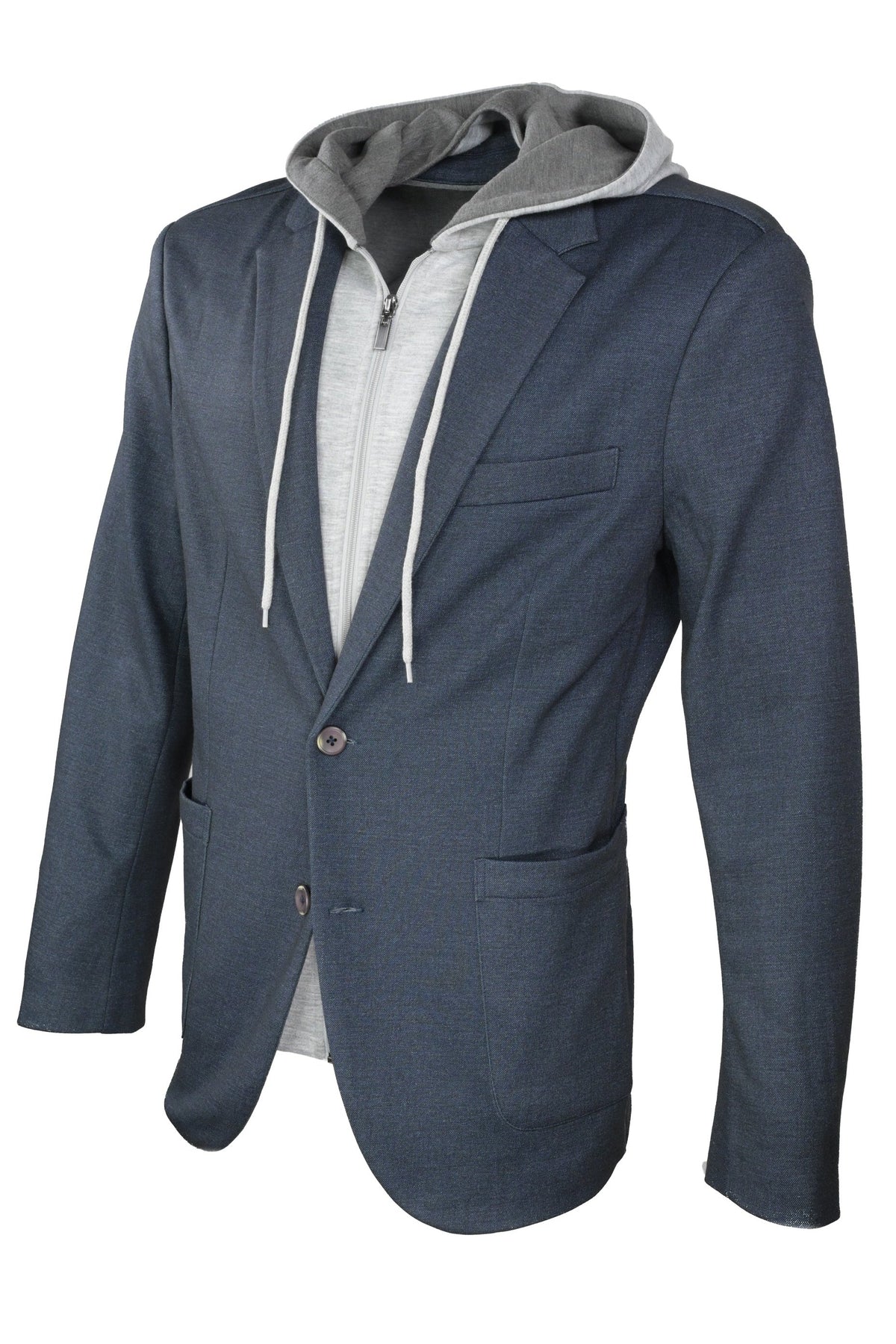 Nicoby Hybrid Hooded Sport Coat - Indigo