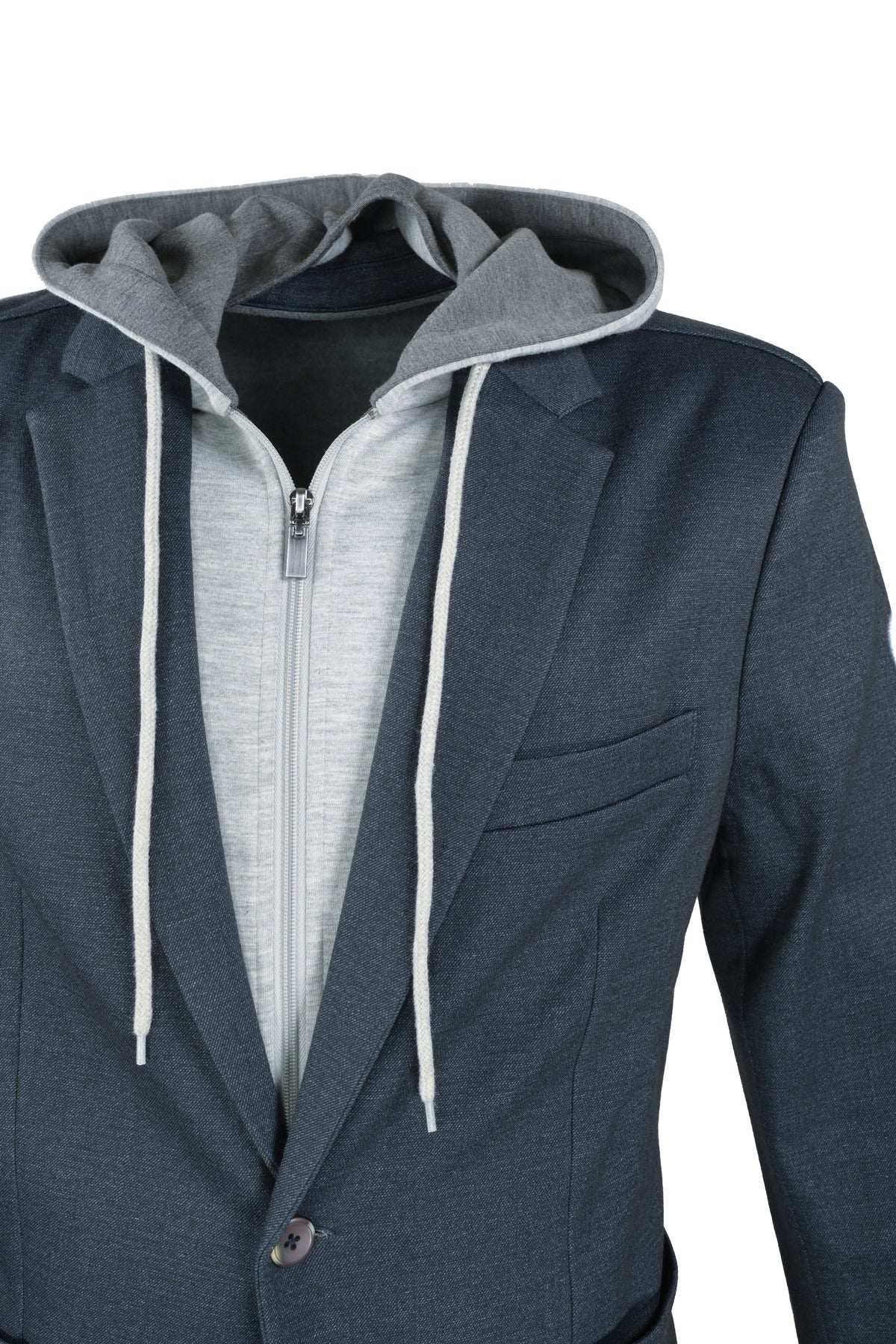 Nicoby Hybrid Hooded Sport Coat - Indigo