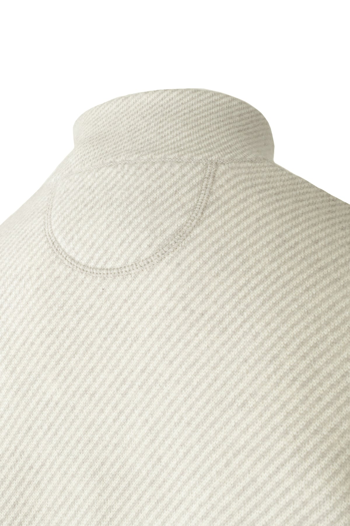 Raffi "The Kaden" 1/4 Zip Mock-neck Sweater Cloud