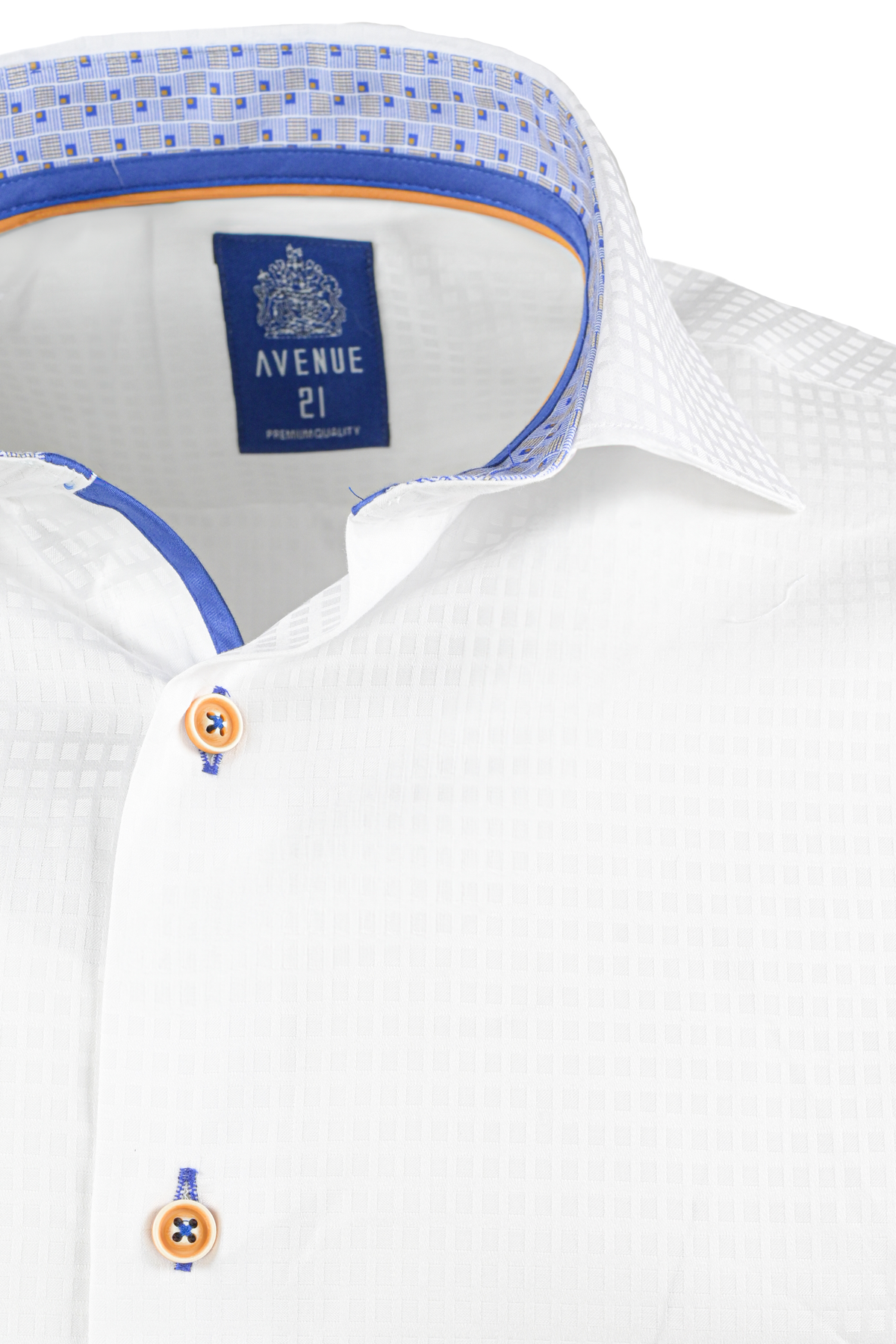 Avenue 21 Check Shirt White