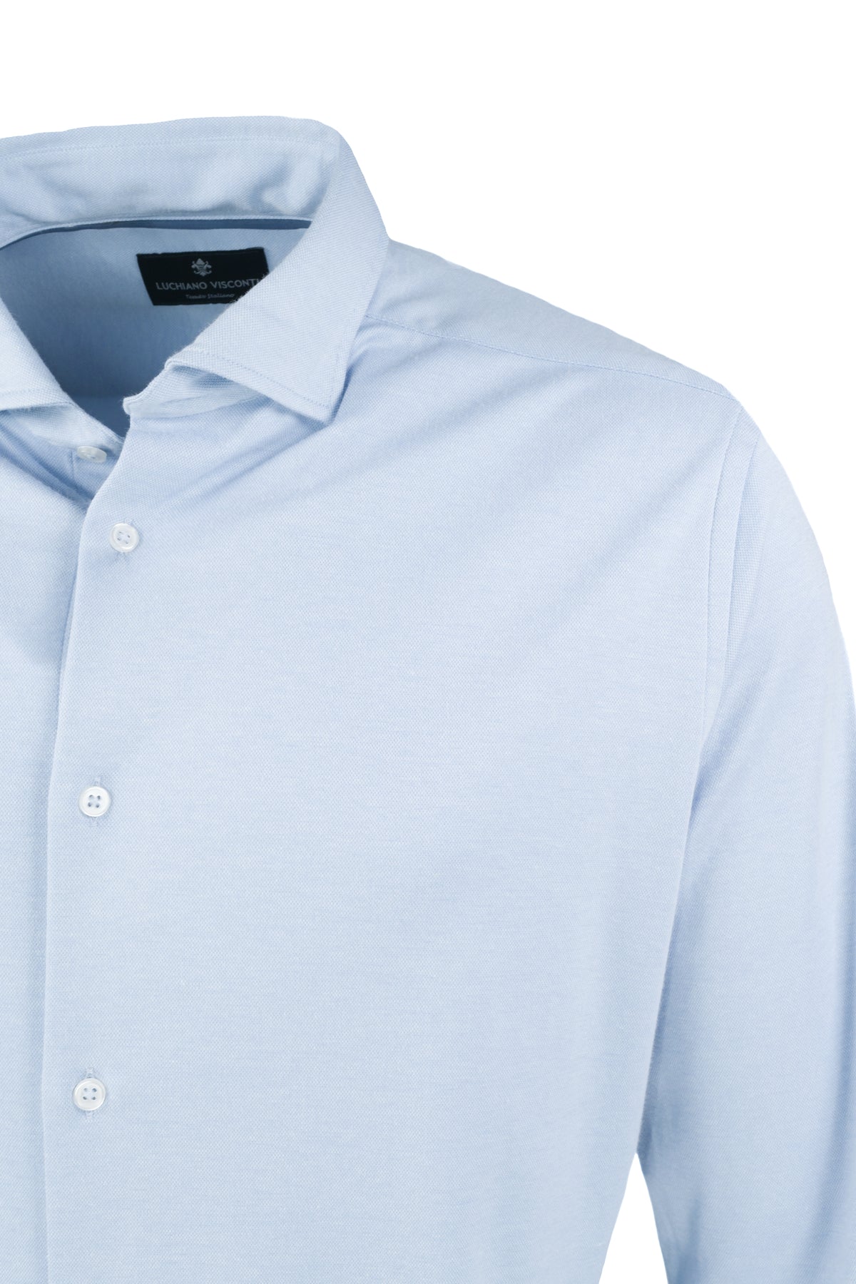 Luchiano Visconti Knit Shirt - Sky