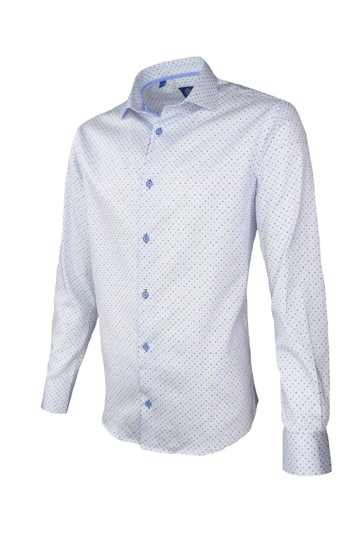 Avenue 21 Dotted Shirt Blue