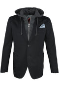 7 Downie St. Hybrid Hooded Hudson Sport coat - Black