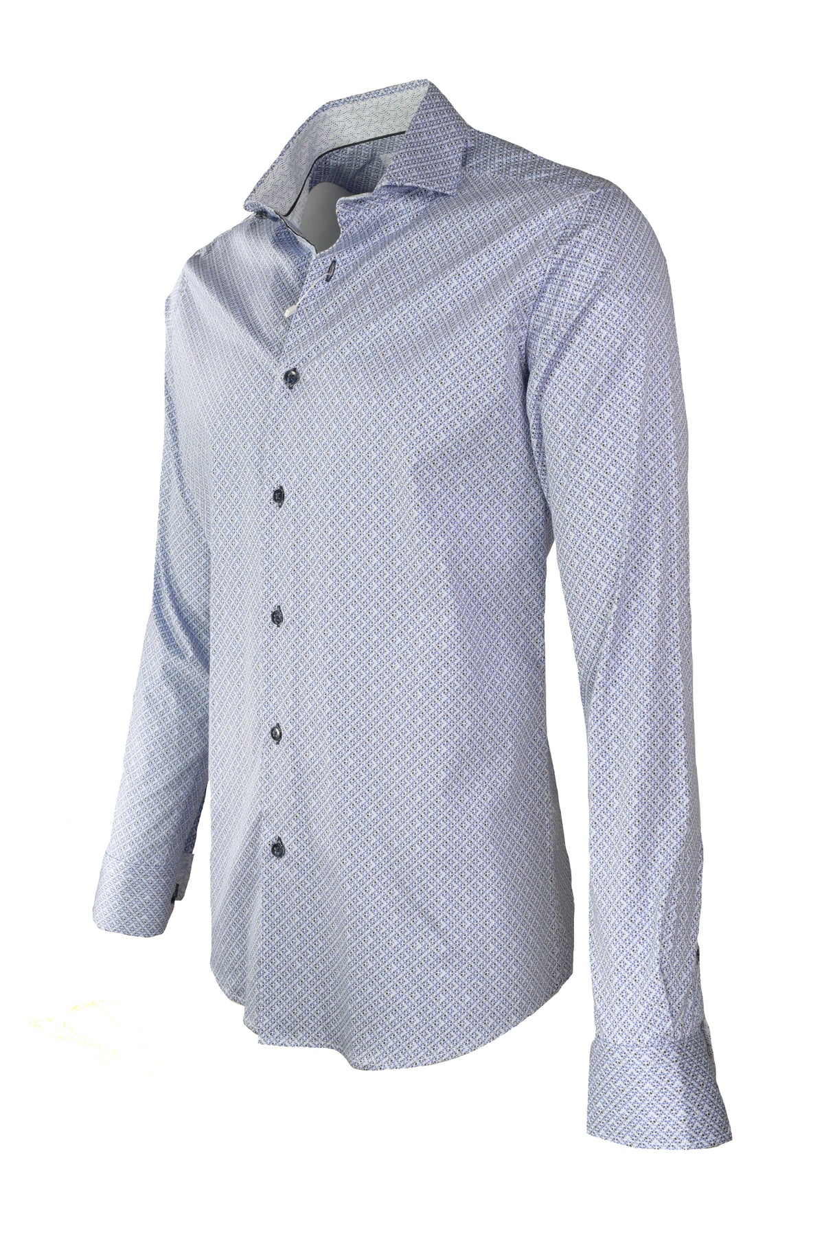 7 Downie St. Shirt - Geometric Blue & Navy