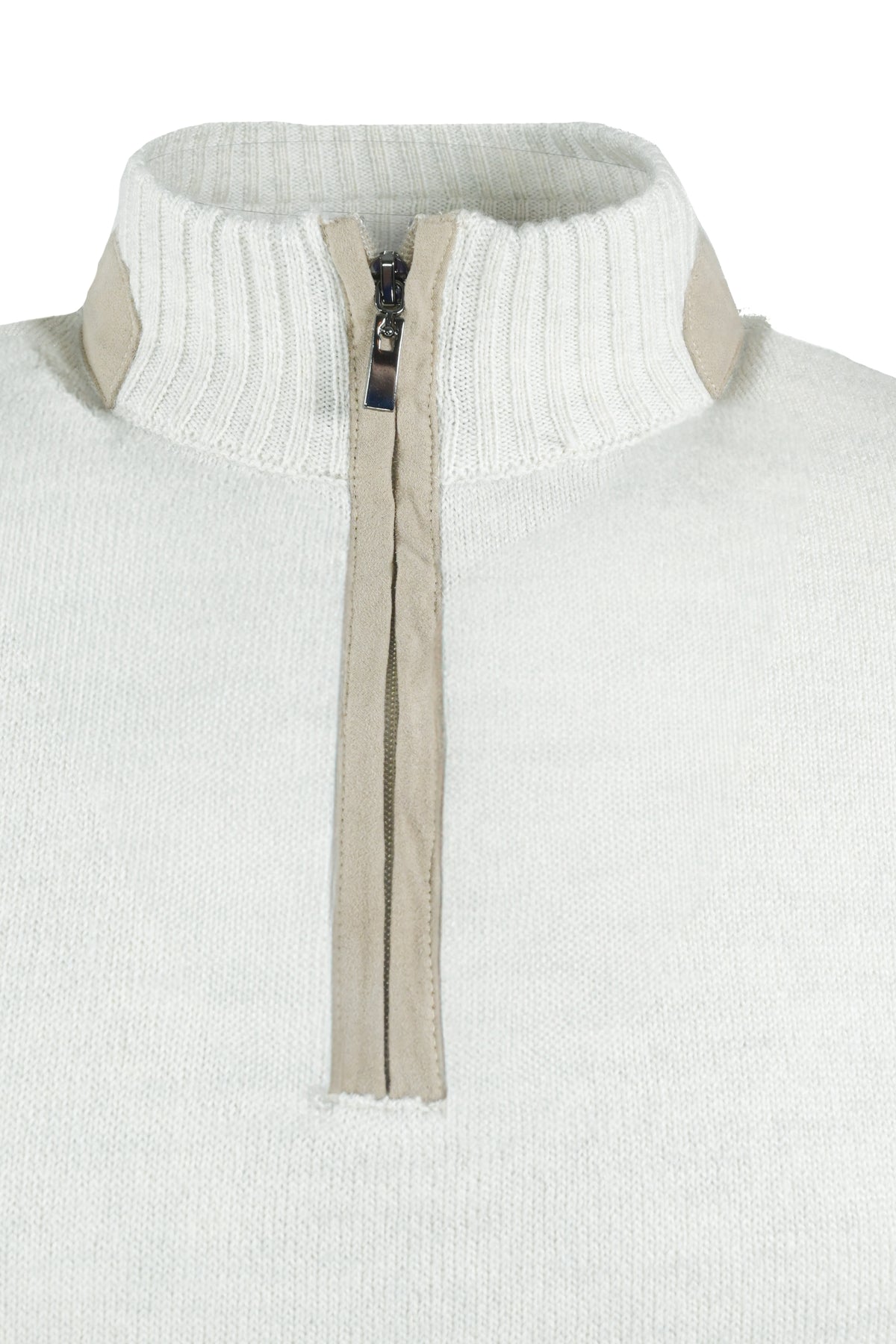 Inpore Quarter Zip Sweater - Ecru