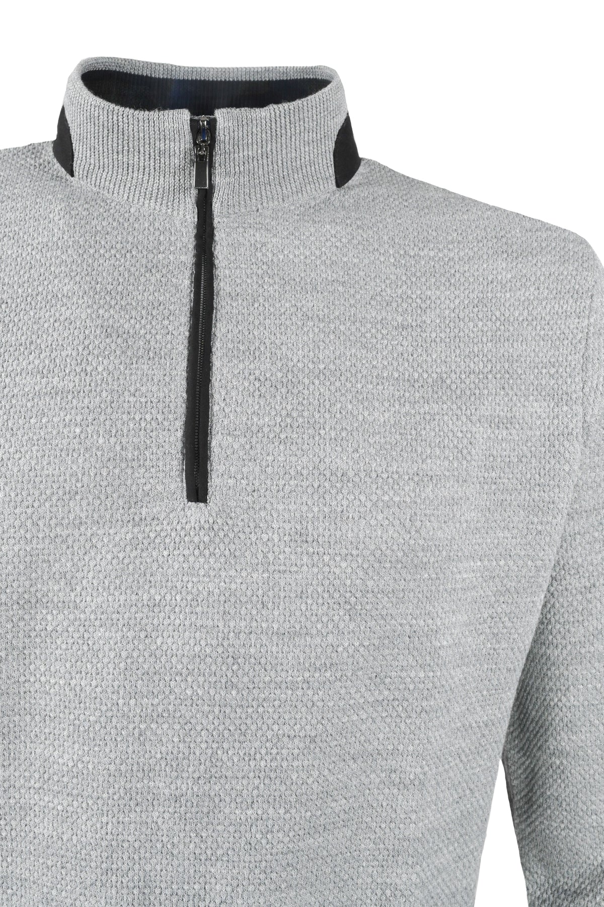 Inpore Quarter Zip Sweater - Gray