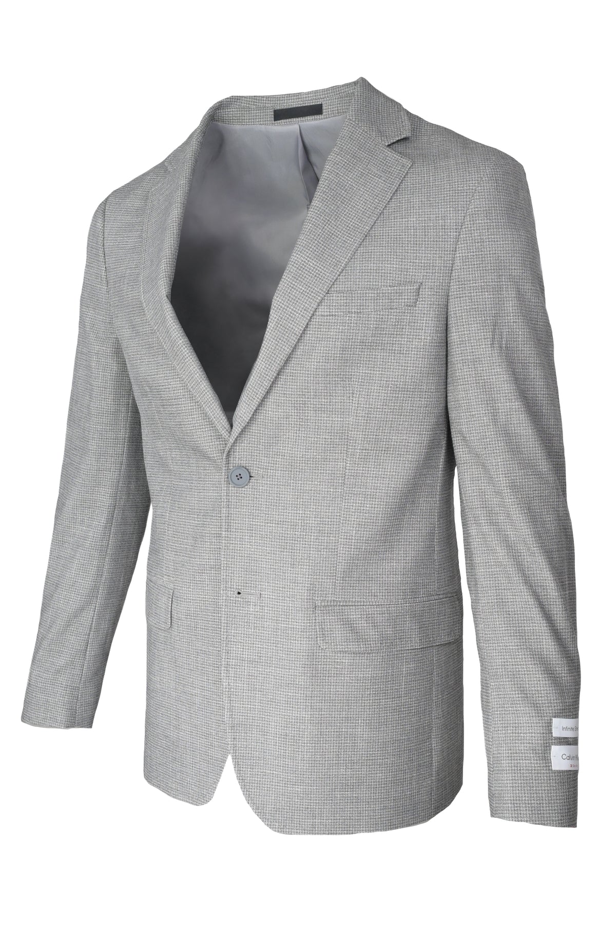 Calvin Klein Houndstooth Sport Coat Gray