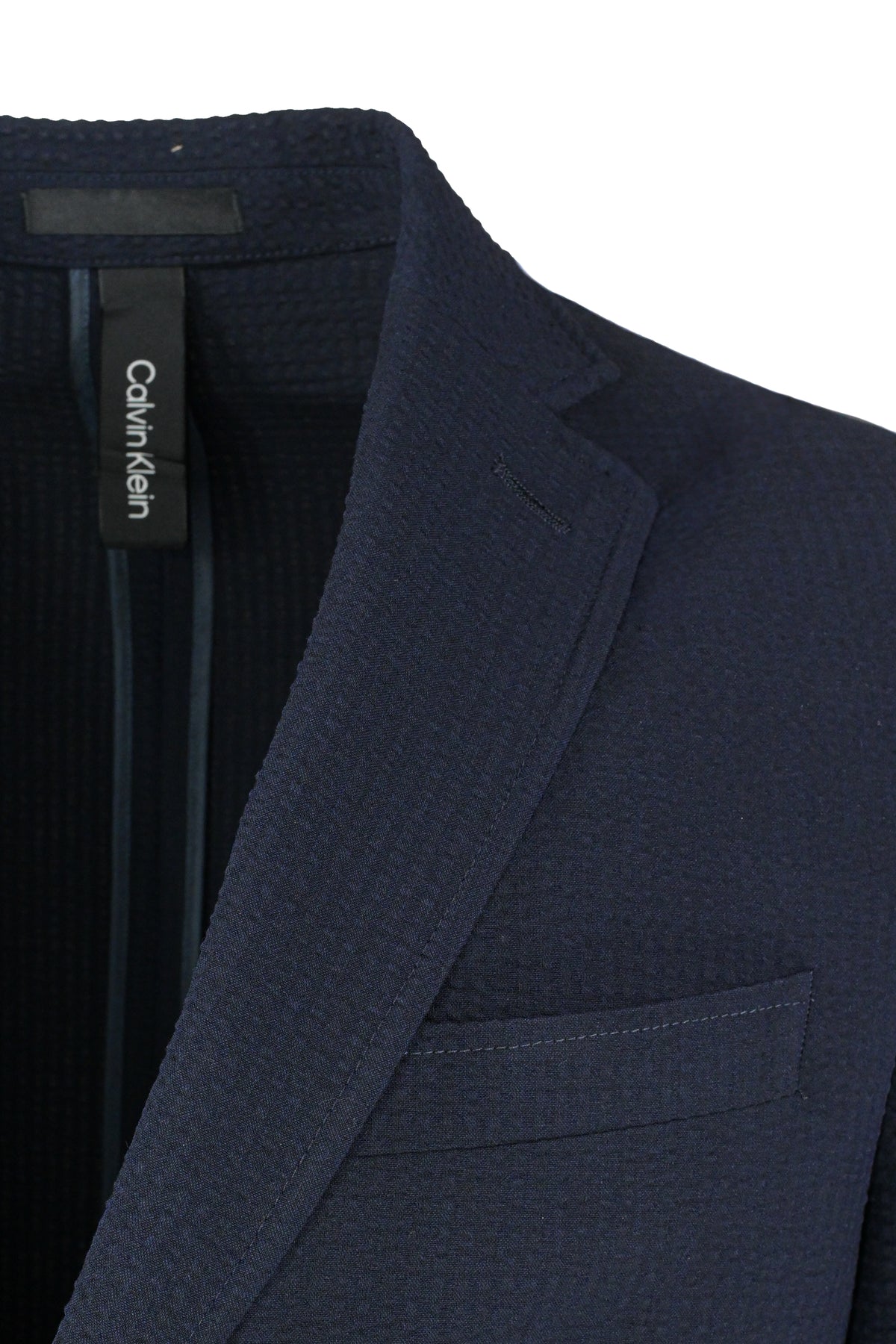 Calvin Klein Textured Sport Coat Navy