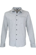 Robert Barakett Paolo Cotton Work Shirt Grey
