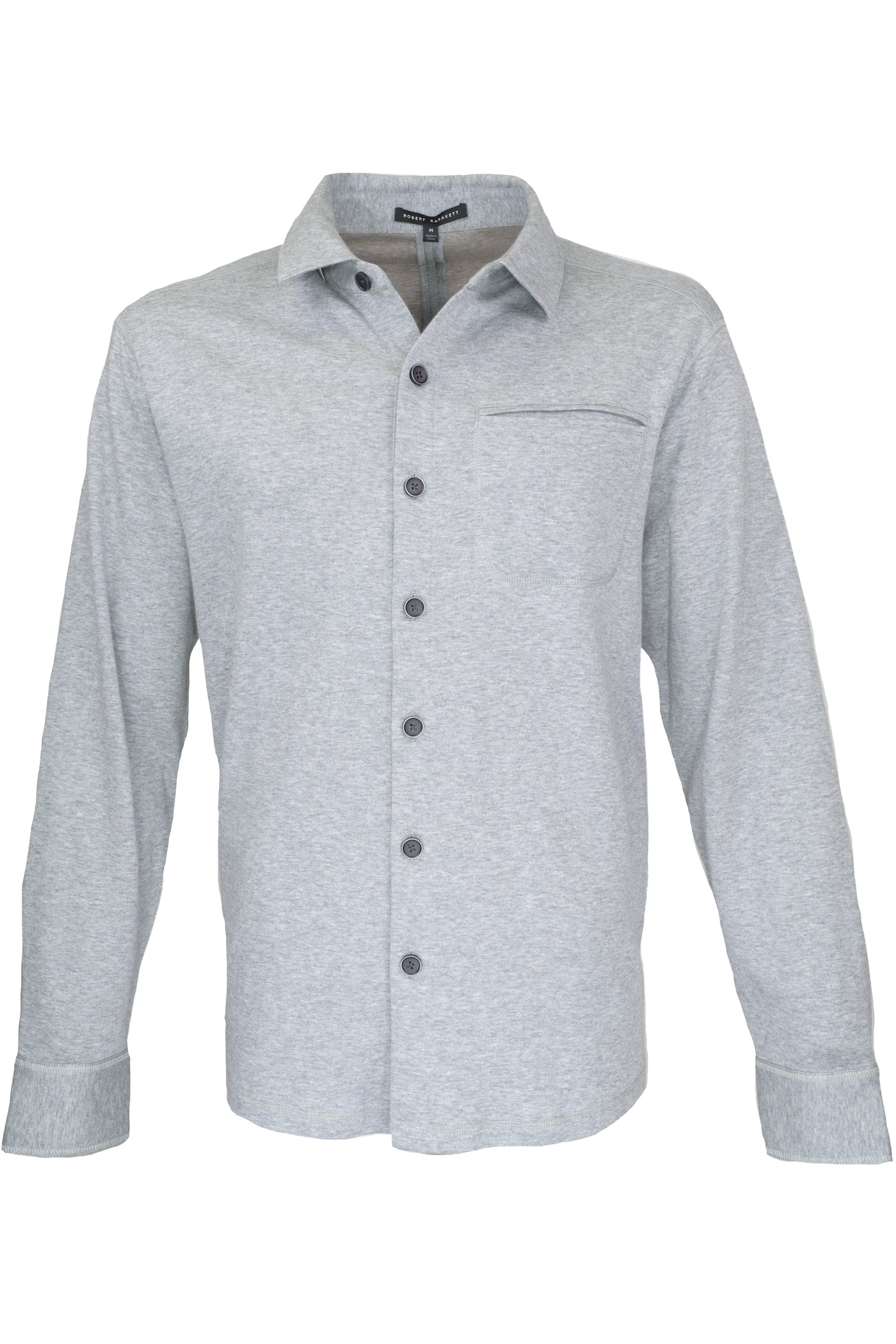 Robert Barakett Paolo Cotton Work Shirt Grey – Ticknors Men's Clothiers Robert Barakett Paolo Cotton Work Shirt Grey – Ticknors Men's Clothiers