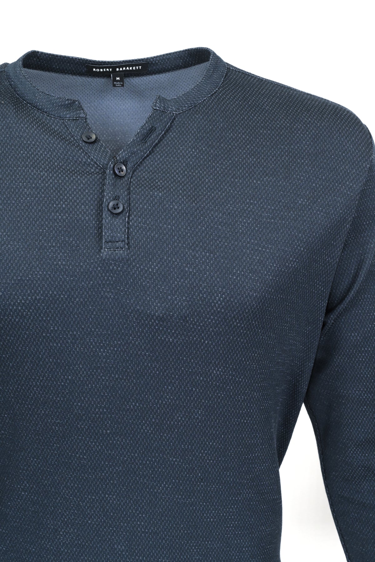 Robert Barakett Elgin Henley Sweater Navy