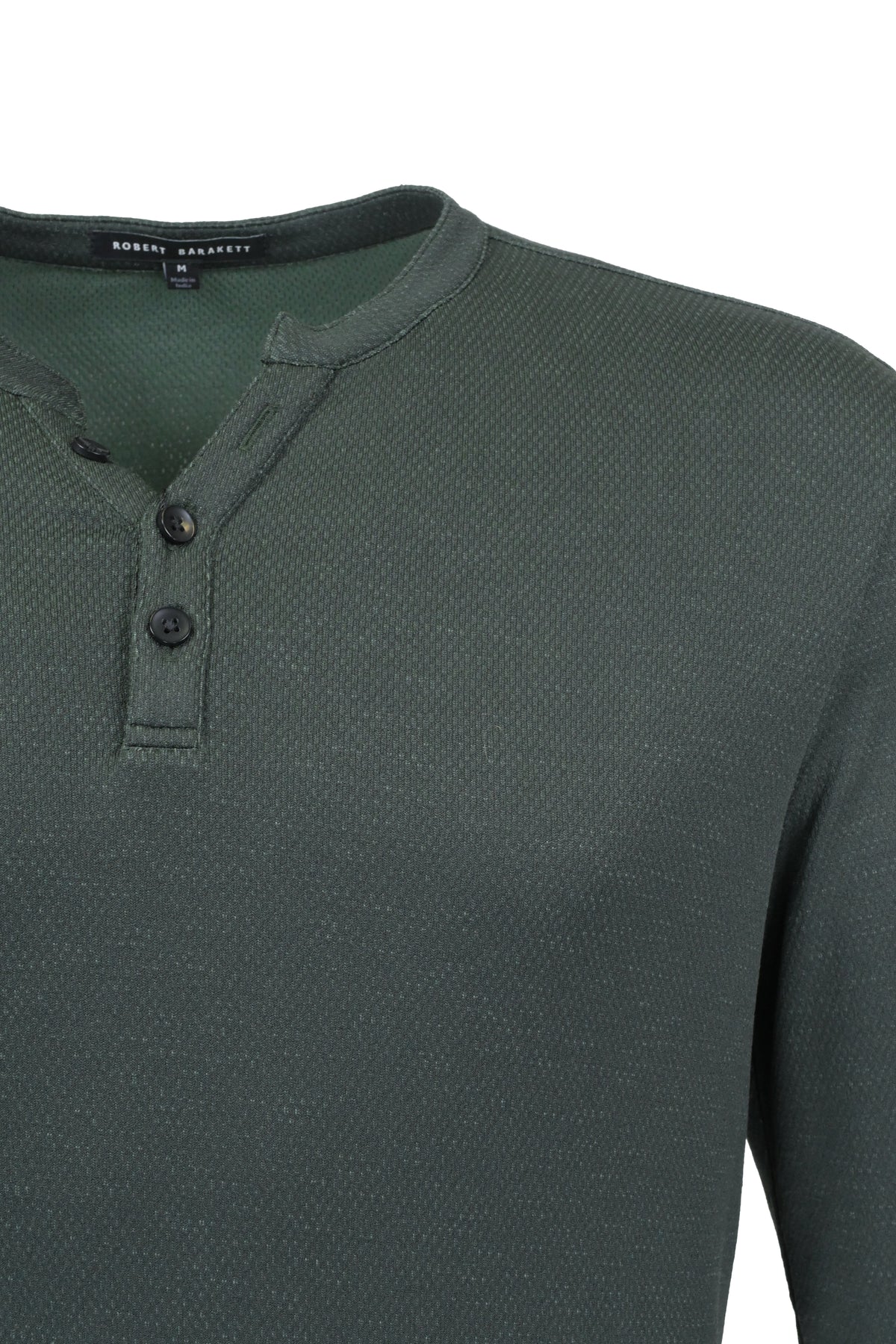 Robert Barakett Elgin Henley Sweater Green