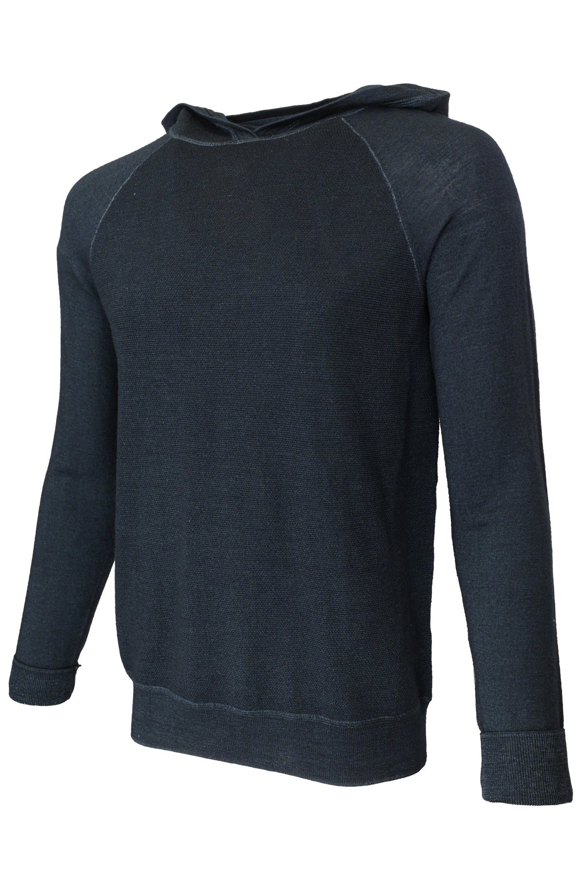 Robert Barakett Newbury Merino Hooded Sweater Navy