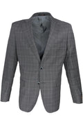 Tiglio Dolcetto Windowpane Sport Coat Dark Gray