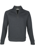Bugatchi Heather Pullover - Black