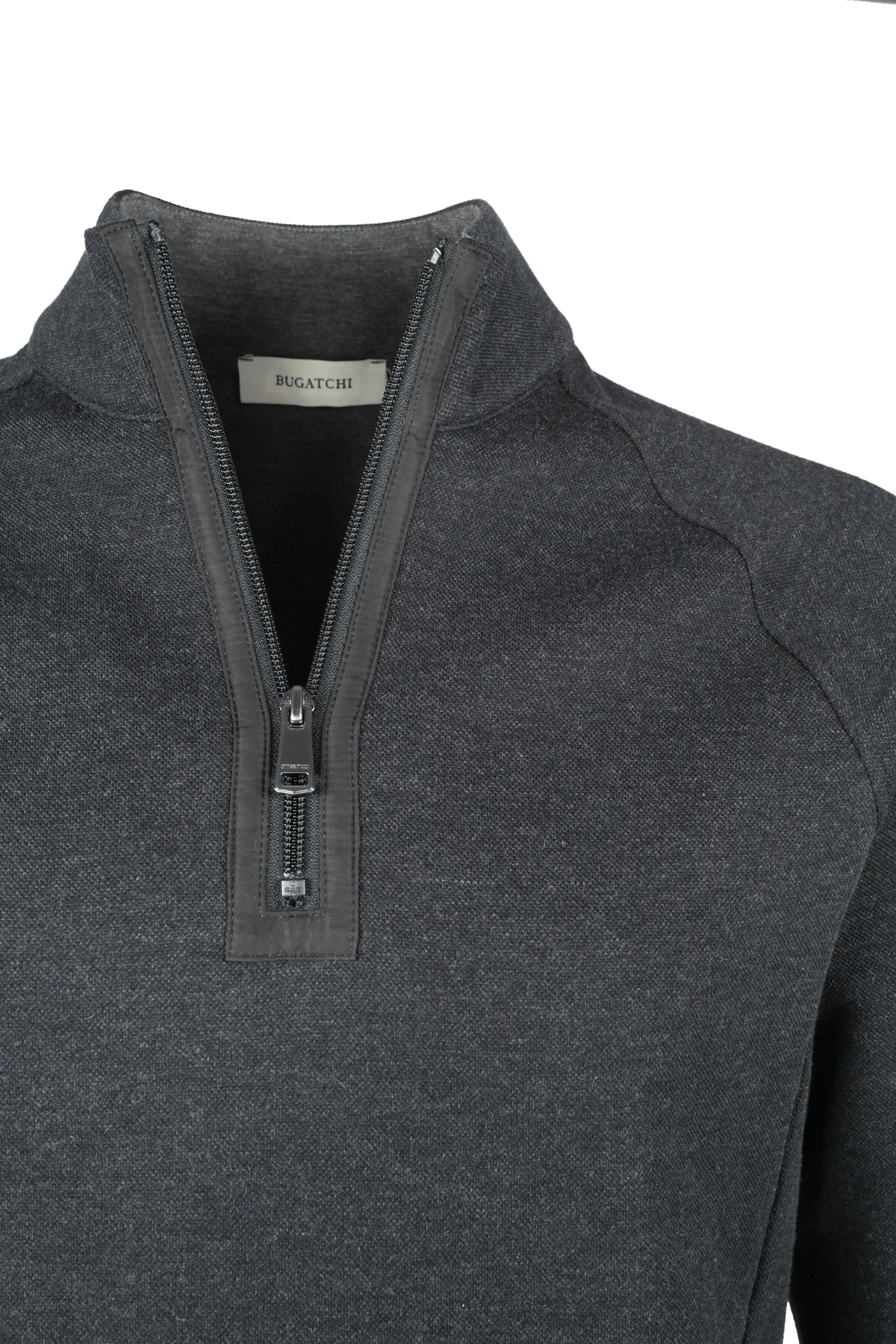 Bugatchi Heather Pullover - Black