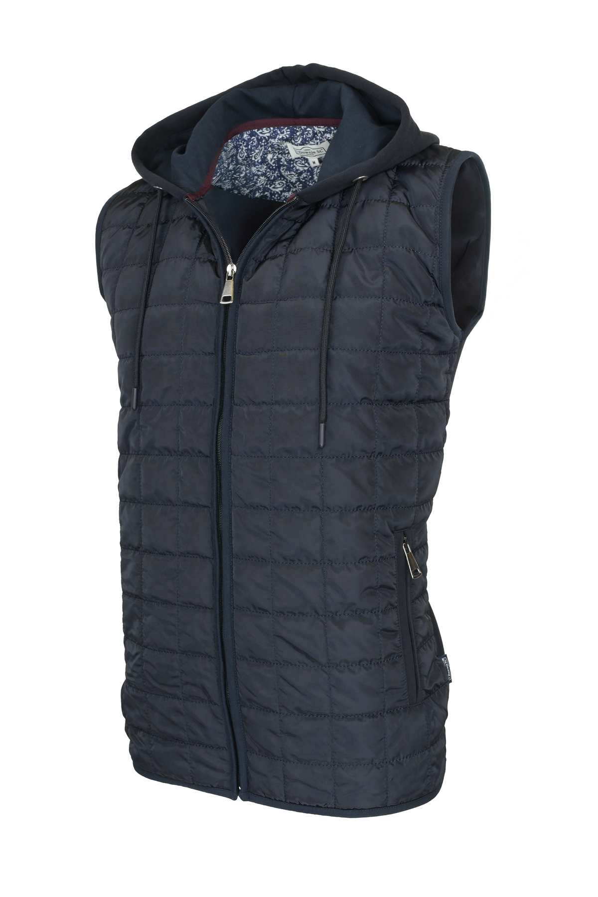 7 Downie St. Hooded Vest - Navy