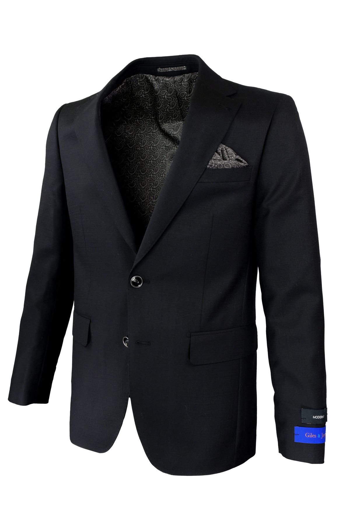 Giles & Jasper 2024 Modern Fit Sport Coat - Black