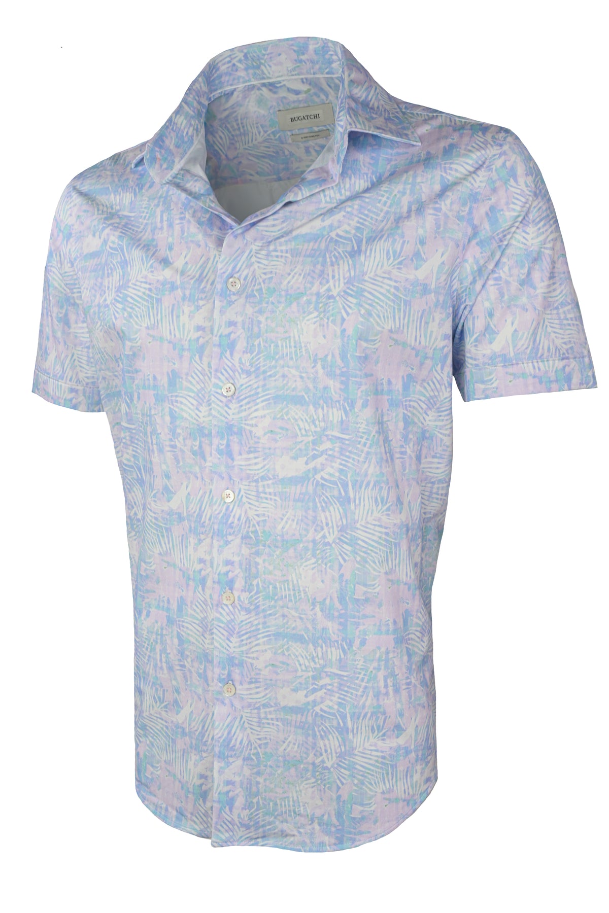 Bugatchi OoohCotton Stretch Nature Shirt - Pink