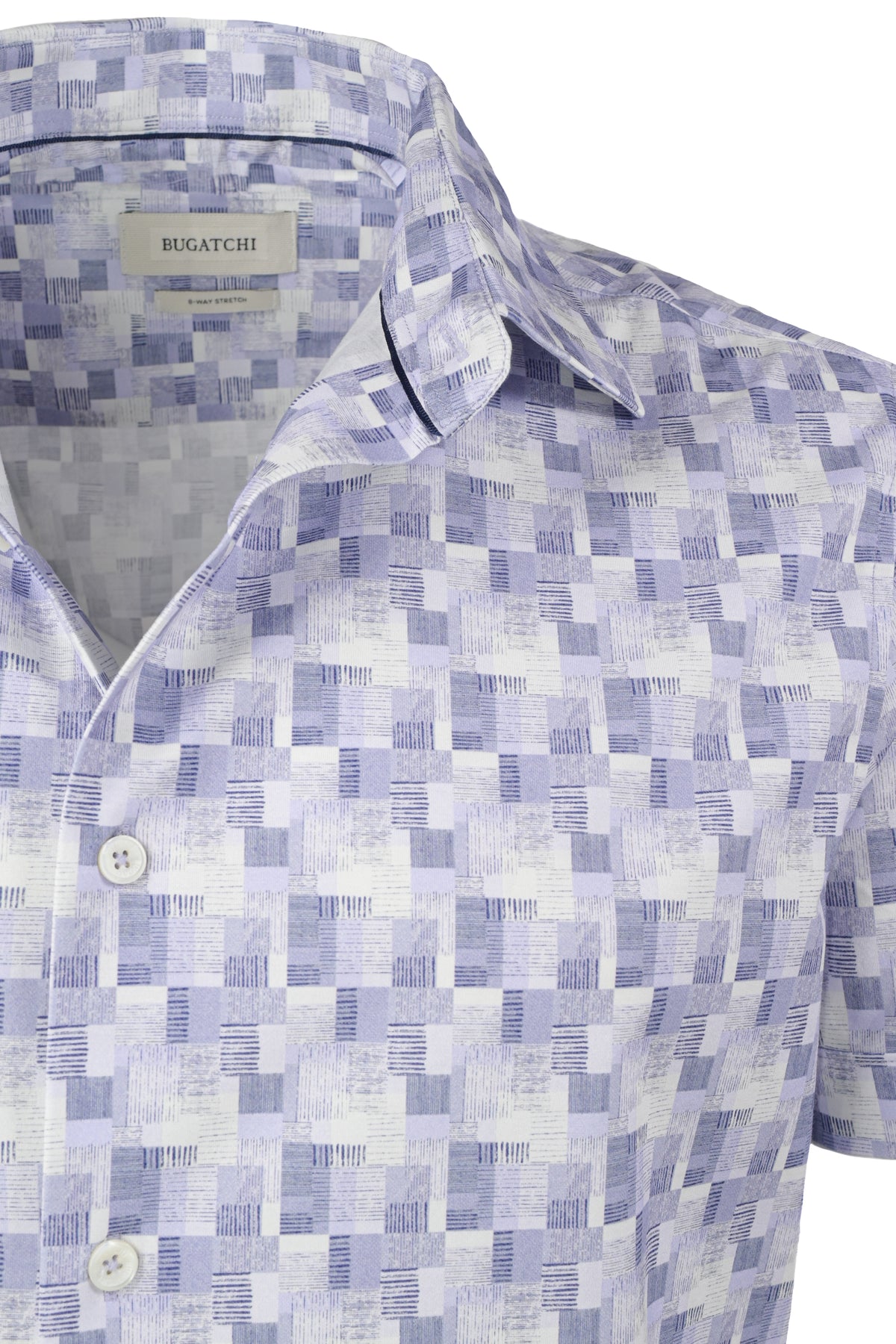 Bugatchi OoohCotton Stretch Shirt - Lilac