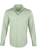 Bugatchi 8-Way Stretch Chevron Shirt - Mint