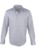 Bugatchi OoohCotton Plaid Print Shirt - Air Blue