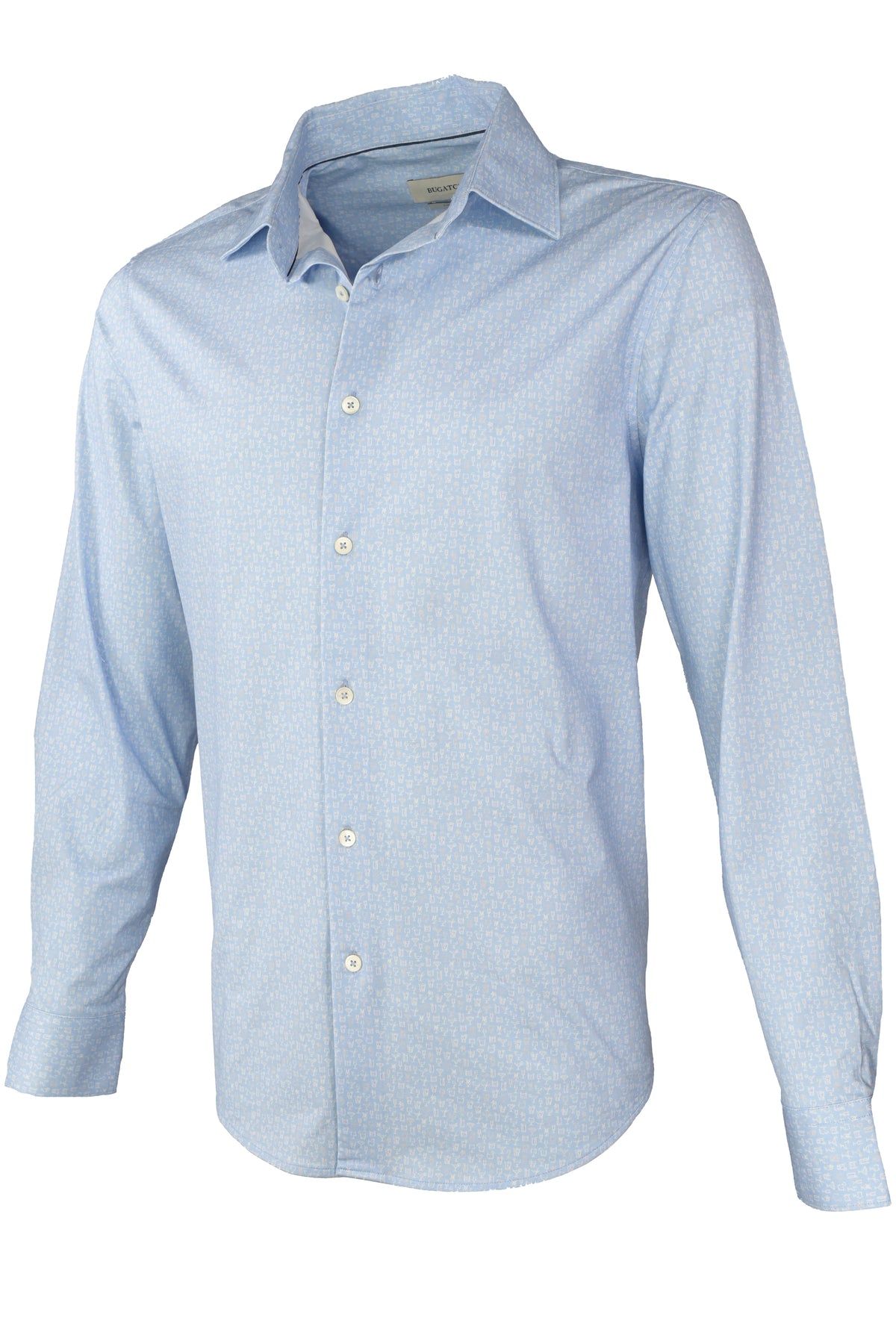 Bugatchi OoohCotton Lounge Shirt - Air Blue