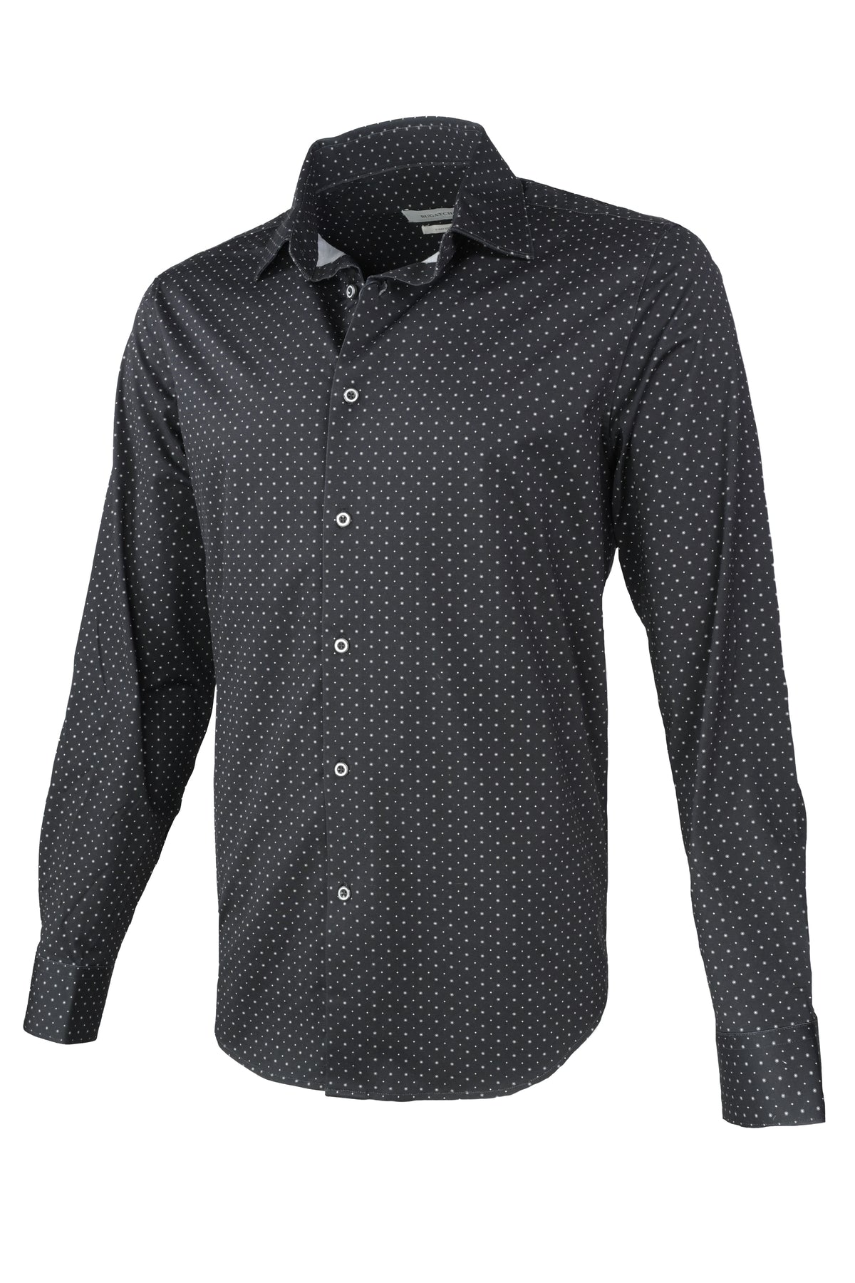 Bugatchi 8-Way Stretch Shirt - Black