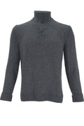Garnet Mock Sweater - Charcoal