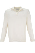 Garnet Full-zip Sweater - White