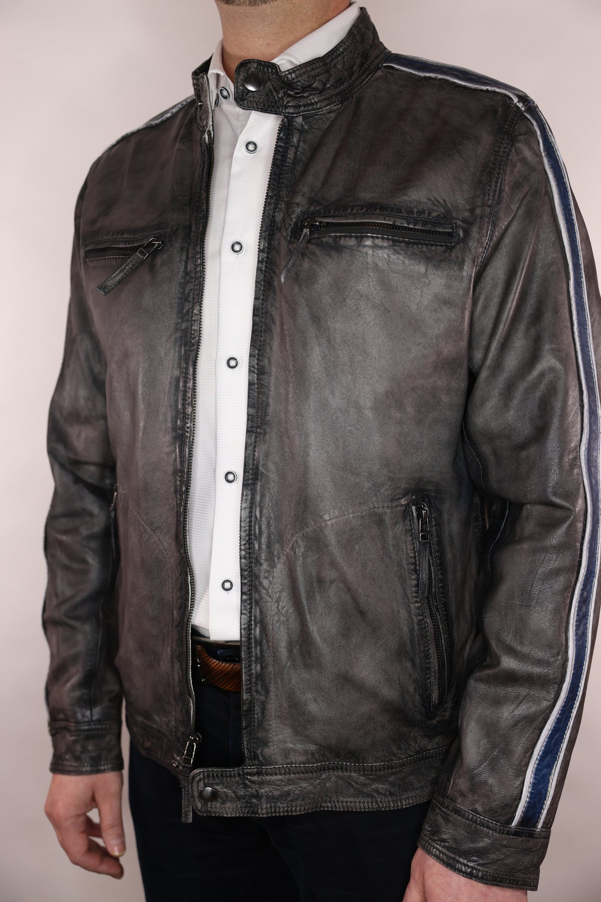 Regency Oasis Leather Racecar Jacket