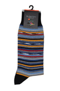 Bugatchi Multitrack Striped Socks