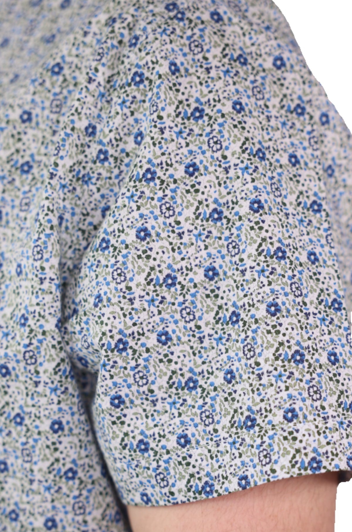 Lenor Romano Floral Print Short Sleeve Sport Shirt