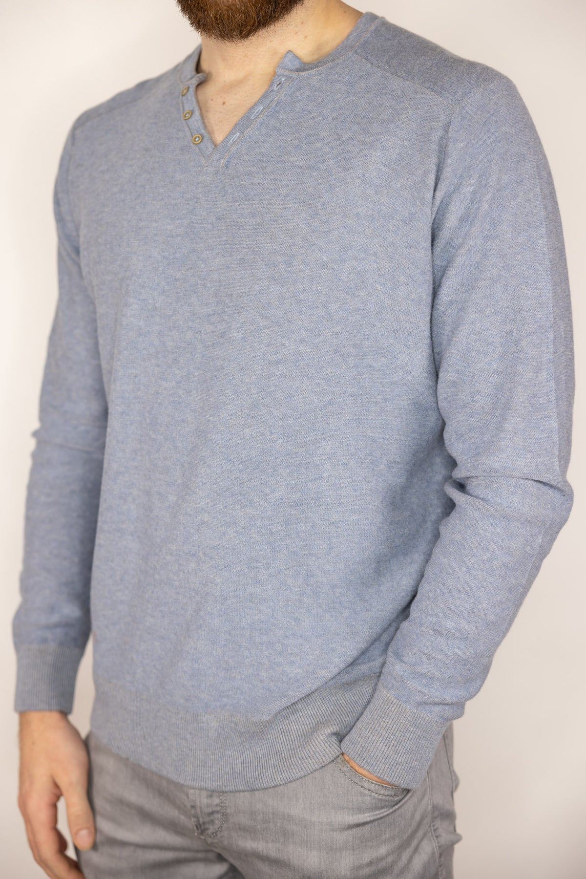Raffi Victor Reversible Henley Sweater