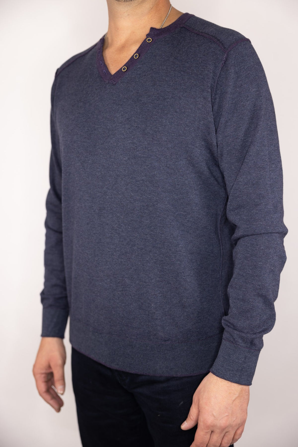 Raffi Victor Reversible Henley Sweater