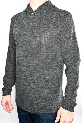 Nicoby Hooded Henley Sweater