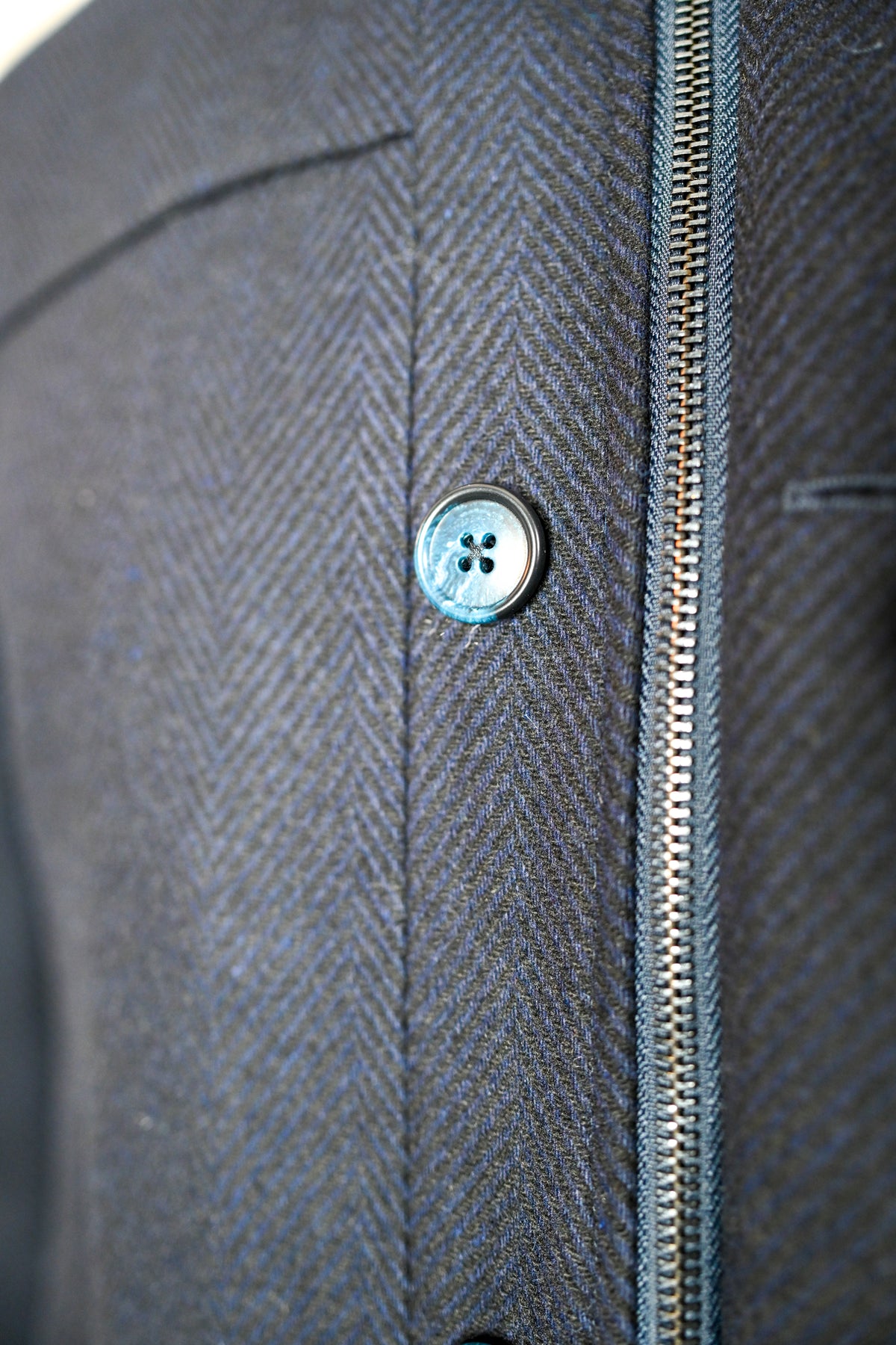 Enzo Ace Full Zip Wool Overcoat